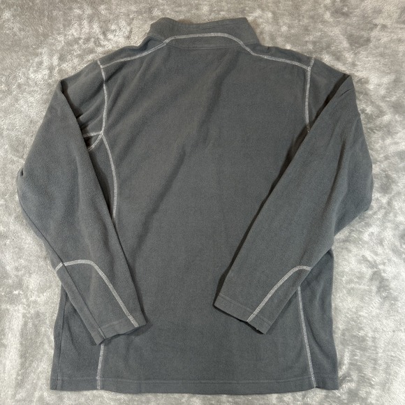 Columbia Fleece 1/4 Zip Medium Gray Pullover Outdoors Sweater Long sleeve - Picture 10 of 10